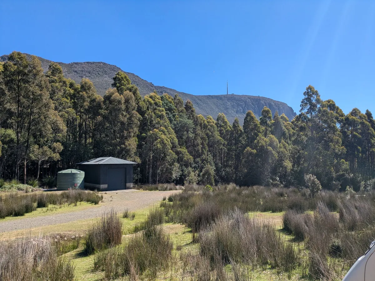 Mount Wellington vu du parking