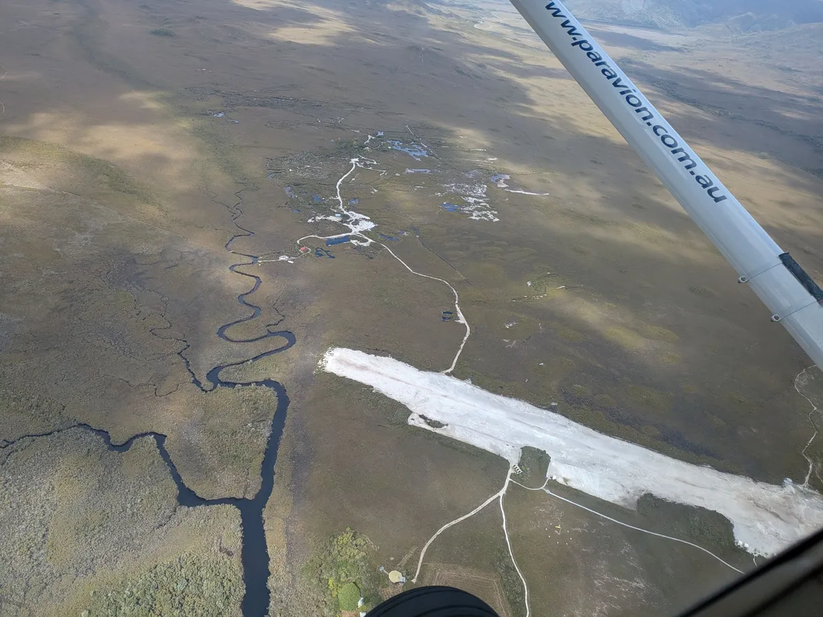 Melaleuca vu du ciel
