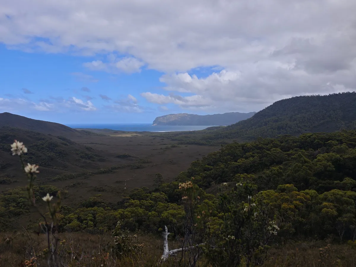 Panorama sur Point Eric et New Harbour Range