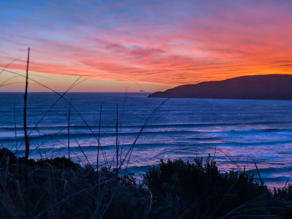 Coucher de soleil sur Granite Beach