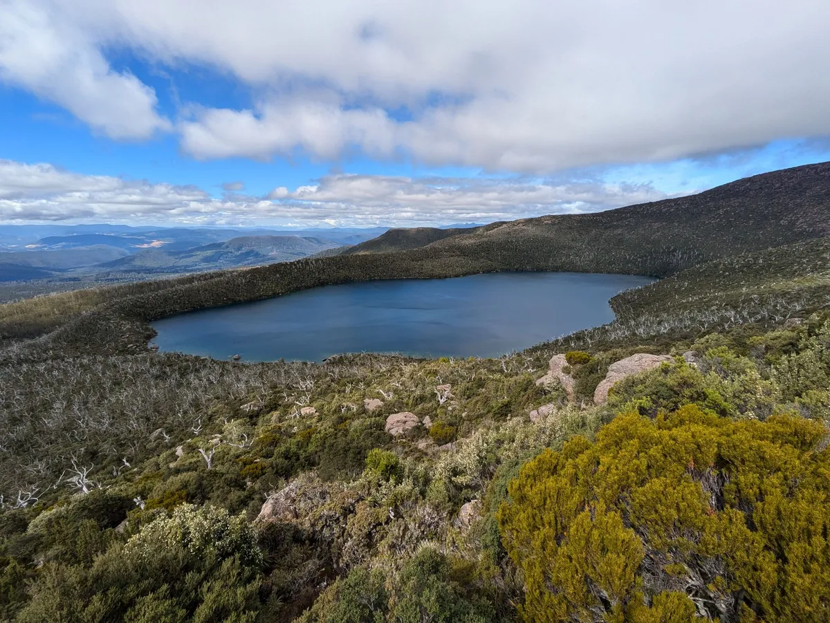 Lac Skinner vu de haut