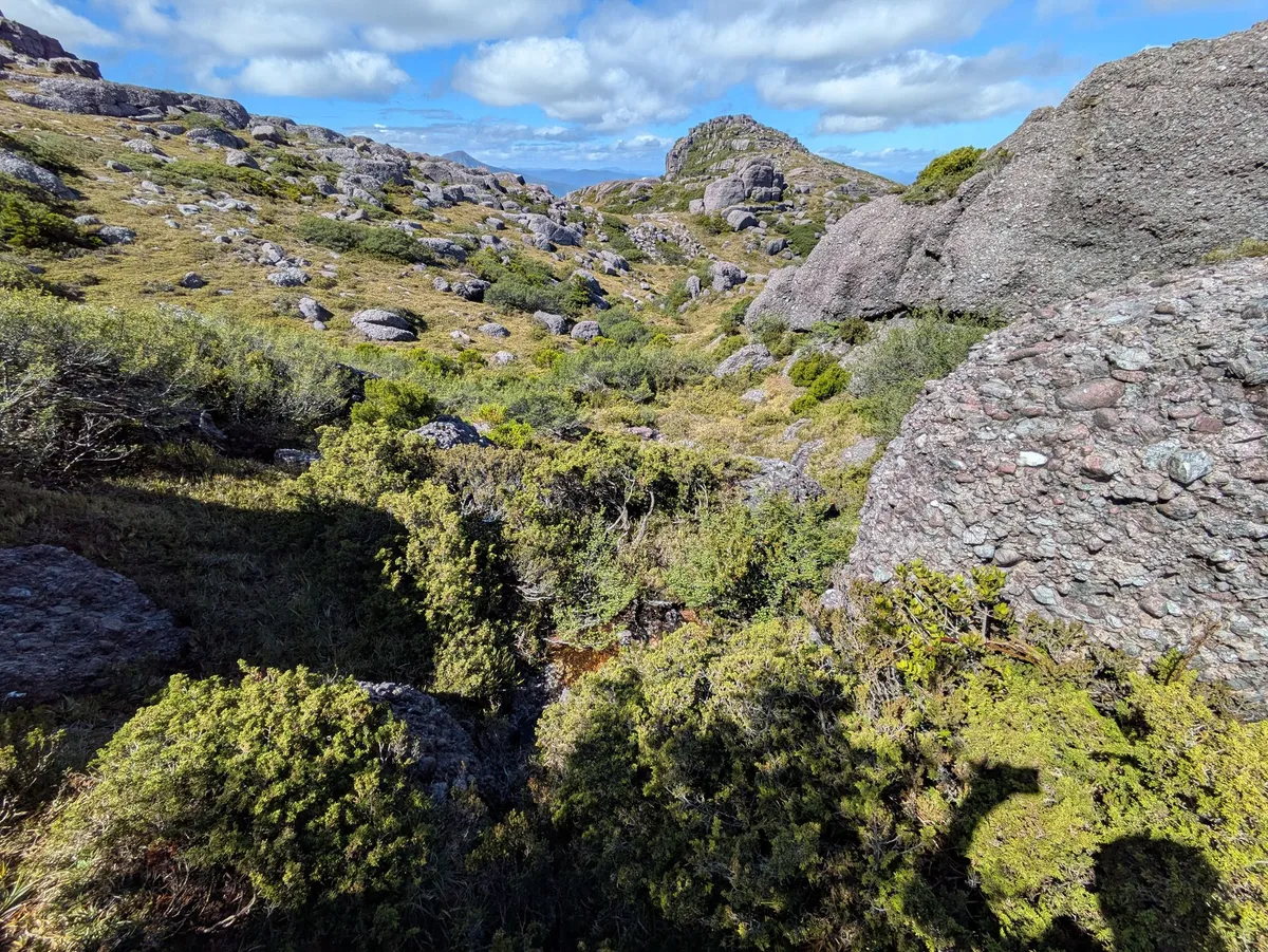 Sente se dirigeant vers le belvédère du lac Huntley