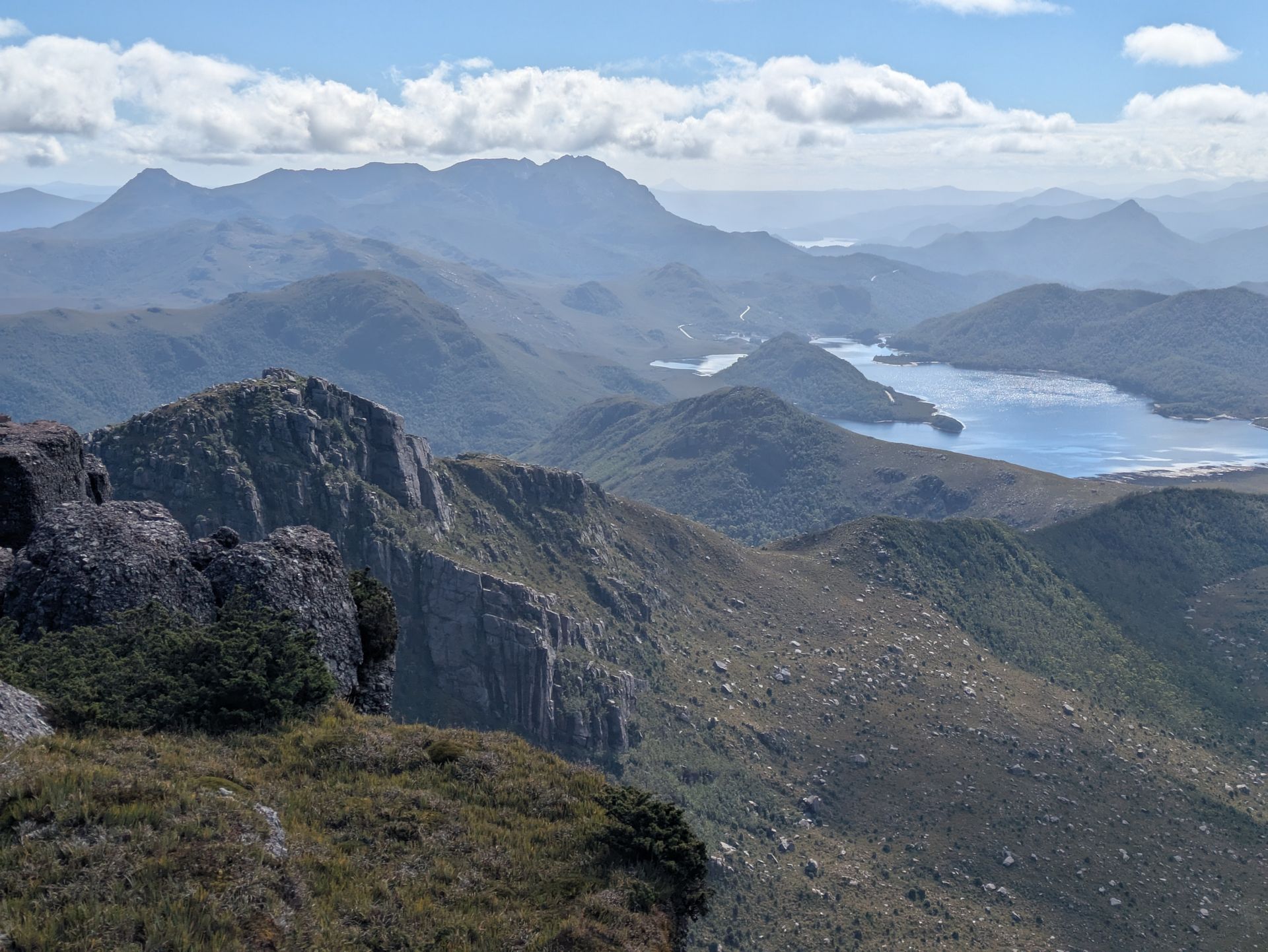 Mount Tyndall (et lac Huntley)